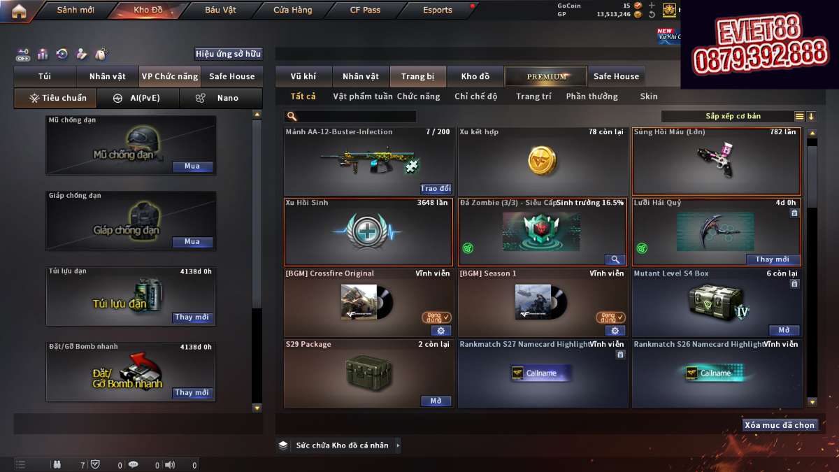 shop acc cf uy tin gia re